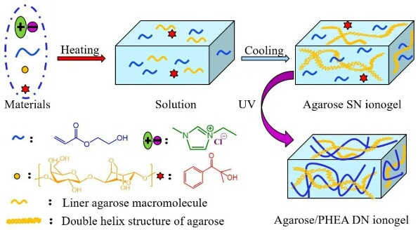 借助离子液体实现力学性能更好的离子凝胶